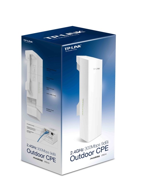 TP-LINK CPE210 2.4GHz 300Mbps 9dBi Dış Mekan CPE